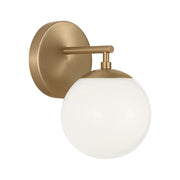Generation GLV1831 Nube 1-lt 9" Tall LED Vanity Light - Satin Brass
