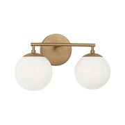 Generation GLV1842 Nube 2-lt 15" Vanity Light - Satin Brass
