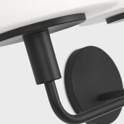 Generation GLW1033 Mendota 3-lt 27" Large Wall Sconce - Midnight Black