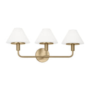 Generation GLW1033 Mendota 3-lt 27" Large Wall Sconce - Satin Brass