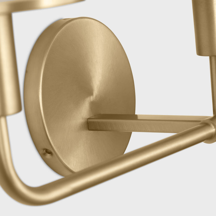 Generation GLW1033 Mendota 3-lt 27" Large Wall Sconce - Satin Brass