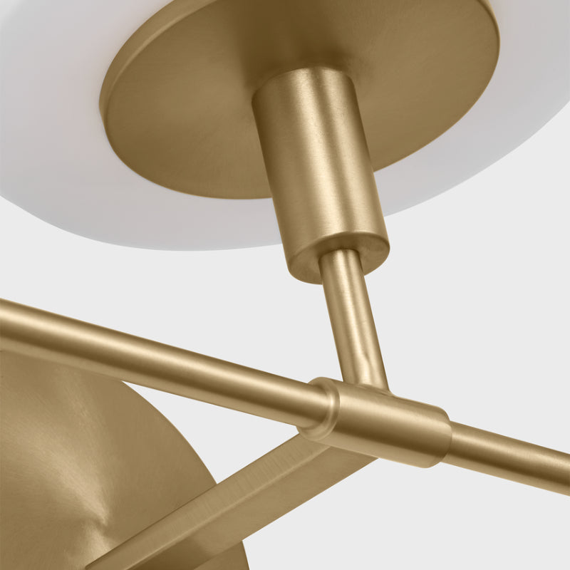 Generation GLW1033 Mendota 3-lt 27" Large Wall Sconce - Satin Brass
