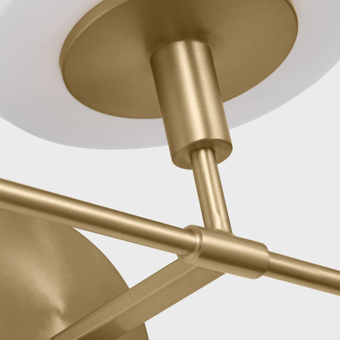 Generation GLW1033 Mendota 3-lt 27" Large Wall Sconce - Satin Brass