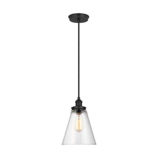 Visual Comfort P1347 Baskin 1-lt 9" Pendant - Midnight Black