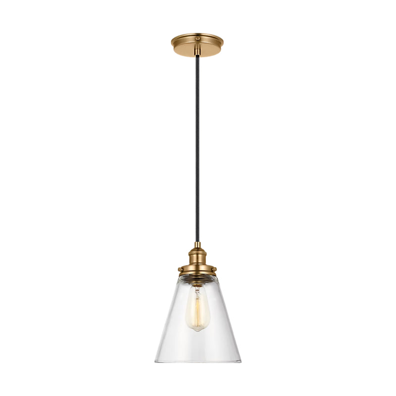 Visual Comfort P1347 Baskin 1-lt 9" Pendant - Painted Aged Brass
