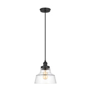 Visual Comfort P1348 Baskin 1-lt 10" Pendant - Midnight Black