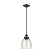 Visual Comfort P1349 Baskin 1-lt 9" Pendant - Midnight Black