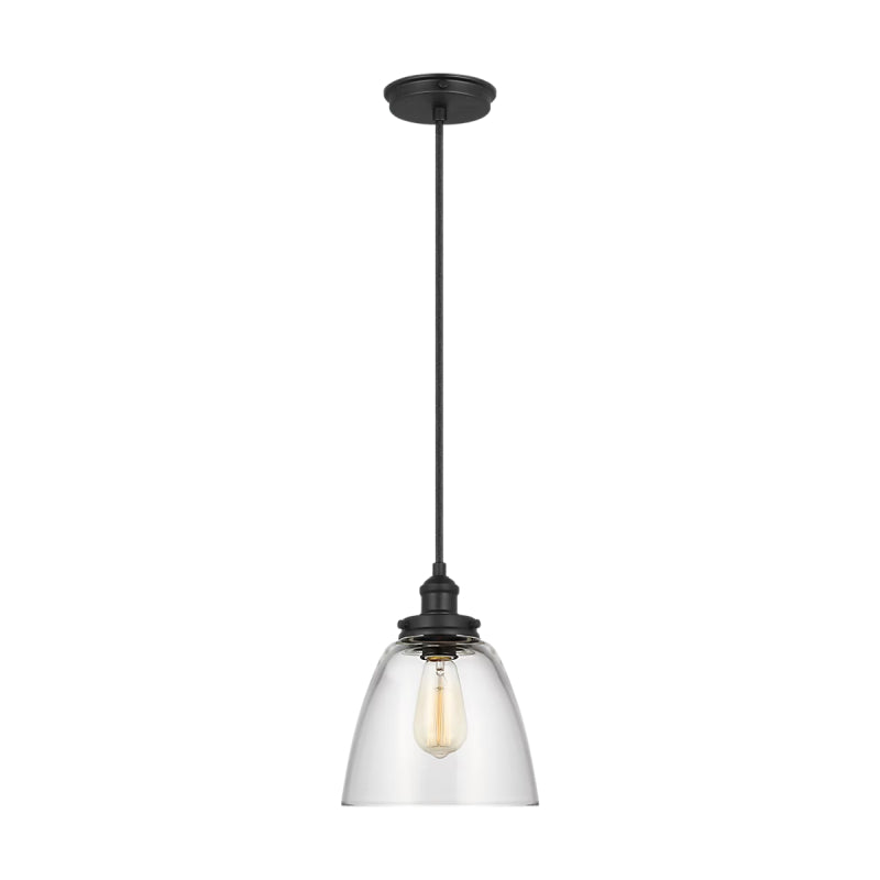 Visual Comfort P1349 Baskin 1-lt 9" Pendant - Midnight Black