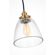 Visual Comfort P1349 Baskin 1-lt 9" Pendant - Satin Brass