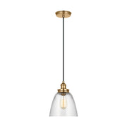Visual Comfort P1349 Baskin 1-lt 9" Pendant - Satin Brass