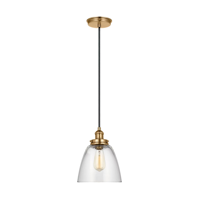 Visual Comfort P1349 Baskin 1-lt 9" Pendant - Satin Brass
