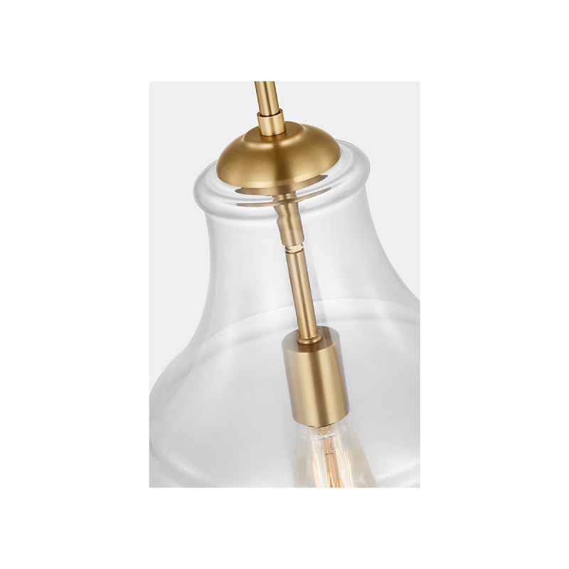 Visual Comfort P1483 Zora 1-lt 17" Pendant - Satin Brass