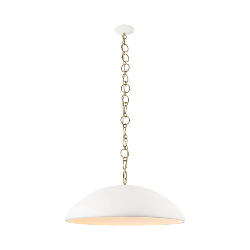 Alora Mood PD423028 Grant 1-lt 28" Pendant - Antique White