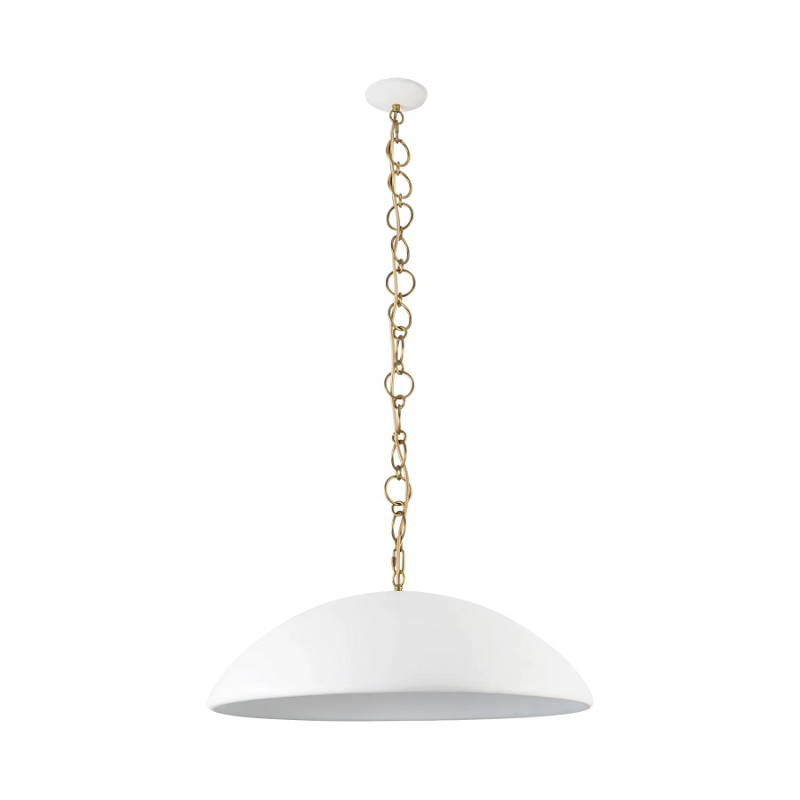 Alora Mood PD423028 Grant 1-lt 28" Pendant - Antique White