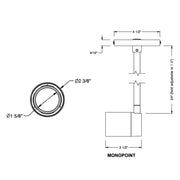 Bruck GX10 2" LED Essential Monopoint