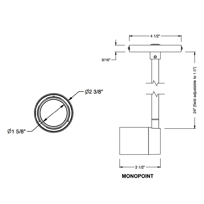 Bruck GX10 2" LED Essential Monopoint