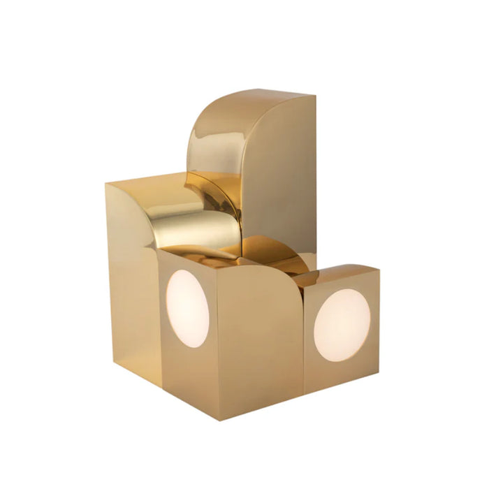Kuzco TL82412 Gypsum 1-lt 12" Tall LED Table Lamp - Polished Brass