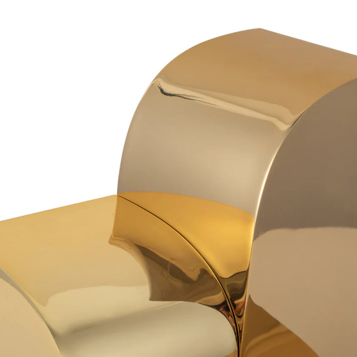 Kuzco TL82412 Gypsum 1-lt 12" Tall LED Table Lamp - Polished Brass
