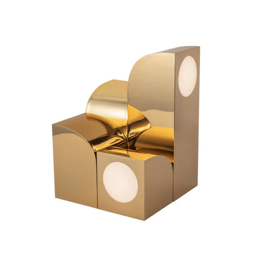 Kuzco TL82412 Gypsum 1-lt 12" Tall LED Table Lamp - Polished Brass