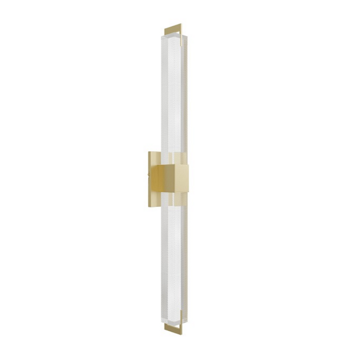 Avenue Lighting HF3012 The Original Glacier 1-lt 39" Tall LED Wall Sconce - Brushed Brass/Snow