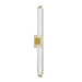 Avenue Lighting HF3012 The Original Glacier 1-lt 39" Tall LED Wall Sconce - Brushed Brass/Snow