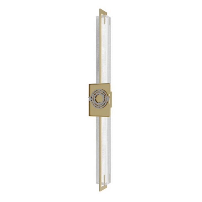 Avenue Lighting HF3012 The Original Glacier 1-lt 39" Tall LED Wall Sconce - Brushed Brass/Snow