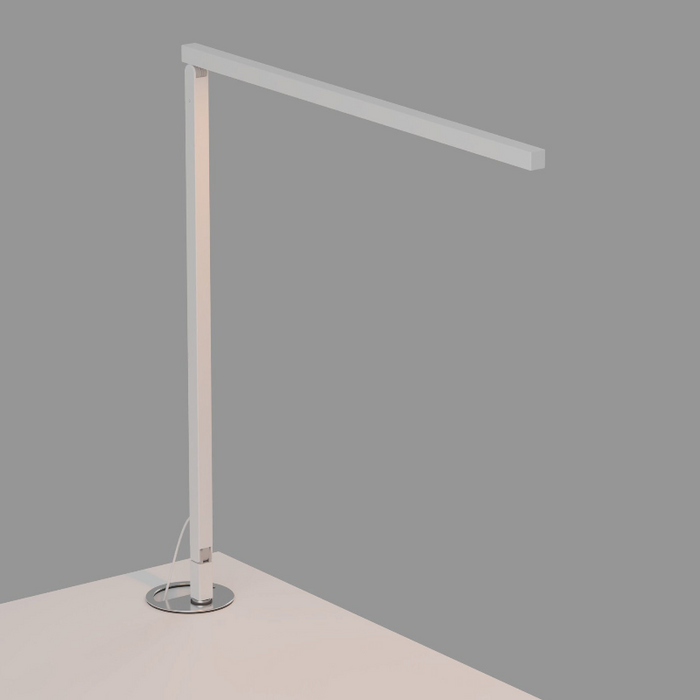 Koncept ZBD1000 Z-Bar Solo Gen 4 LED Desk Lamp - Matte White/Grommet Mount
