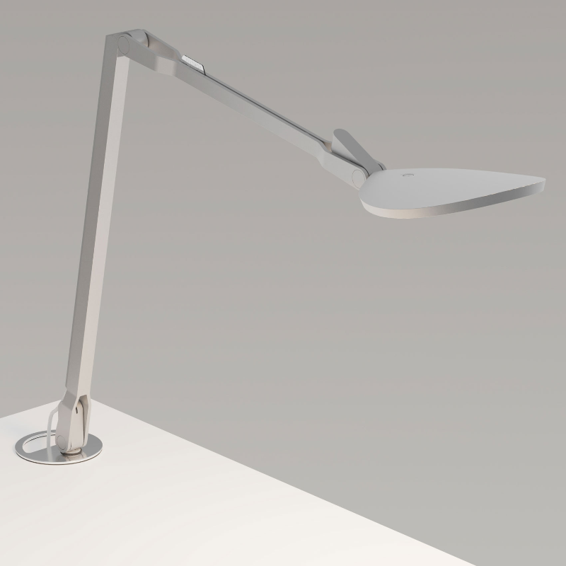 Koncept SPY-RCH Splitty Reach LED Desk Lamp - Silver/Grommet Mount