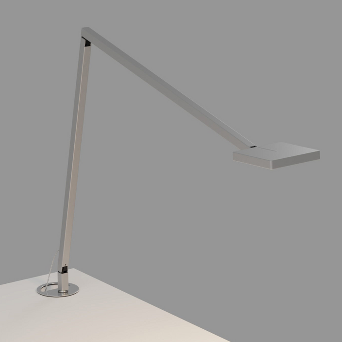 Koncept FCD-2 Focaccia LED Desk Lamp - Silver/Grommet Mount