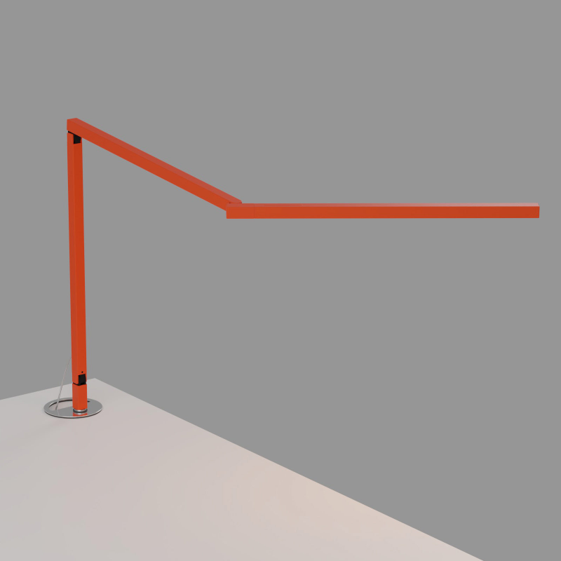 Koncept ZBD3100 Z-Bar Mini Gen 4 LED Desk Lamp - Matte Orange/Grommet Mount