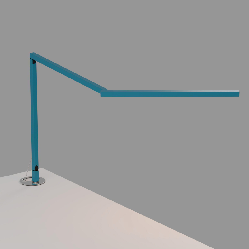 Koncept ZBD3100 Z-Bar Mini Gen 4 LED Desk Lamp - Koncept Blue/Grommet Mount
