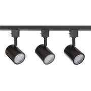 WAC H-8010/3 Charge 3-lt LED Track Kit, H Track, CCT Selectable - Black