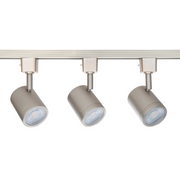 WAC H-8010/3 Charge 3-lt LED Track Kit, H Track, CCT Selectable - Brushed Nickel