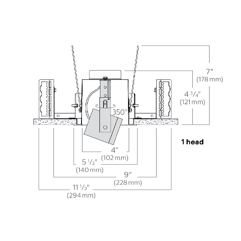 Lightolier LCRM10 OmniSpot Recessed Multiples Frame