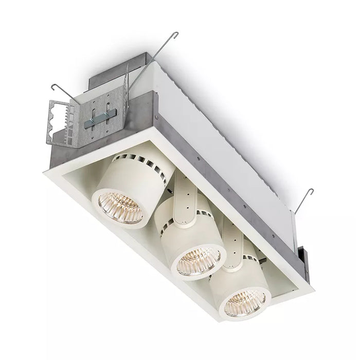 Lightolier LLAVRM11 Alcyon 3-Head LED Vertical Recessed Multiples, 1400 lm per head