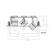 Lightolier LLAVRM20 Alcyon Vertical Recessed Multiple Frame, 2000 lm