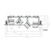 Lightolier LLAVRM20 Alcyon Vertical Recessed Multiple Frame, 2000 lm