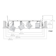 Lightolier LCRM10 OmniSpot Recessed Multiples Frame