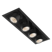 Lightolier LLAVRM20 Alcyon 4-Head LED Vertical Recessed Multiples, 2000 lm per head