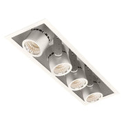 Lightolier LLAVRM11 Alcyon 4-Head LED Vertical Recessed Multiples, 1400 lm per head