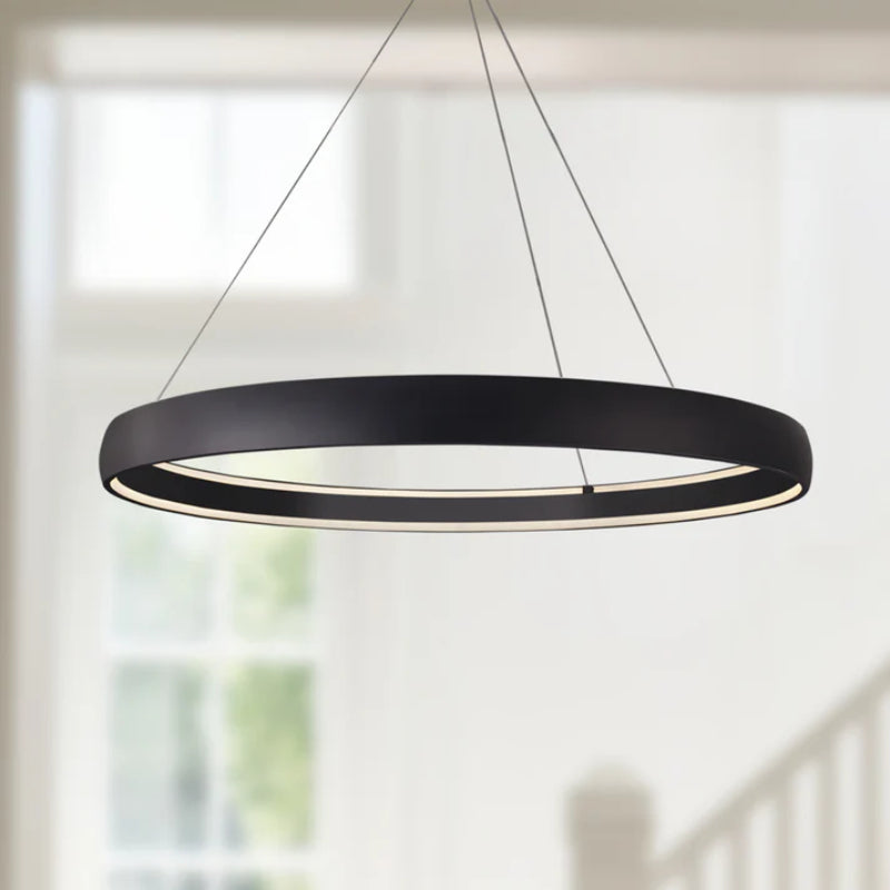 Kuzco PD22753-UNV-010 Halo 1-lt 52" LED Pendant, 120-277V - Black