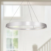 Kuzco PD22753-UNV-010 Halo 1-lt 52" LED Pendant, 120-277V - Brushed Silver