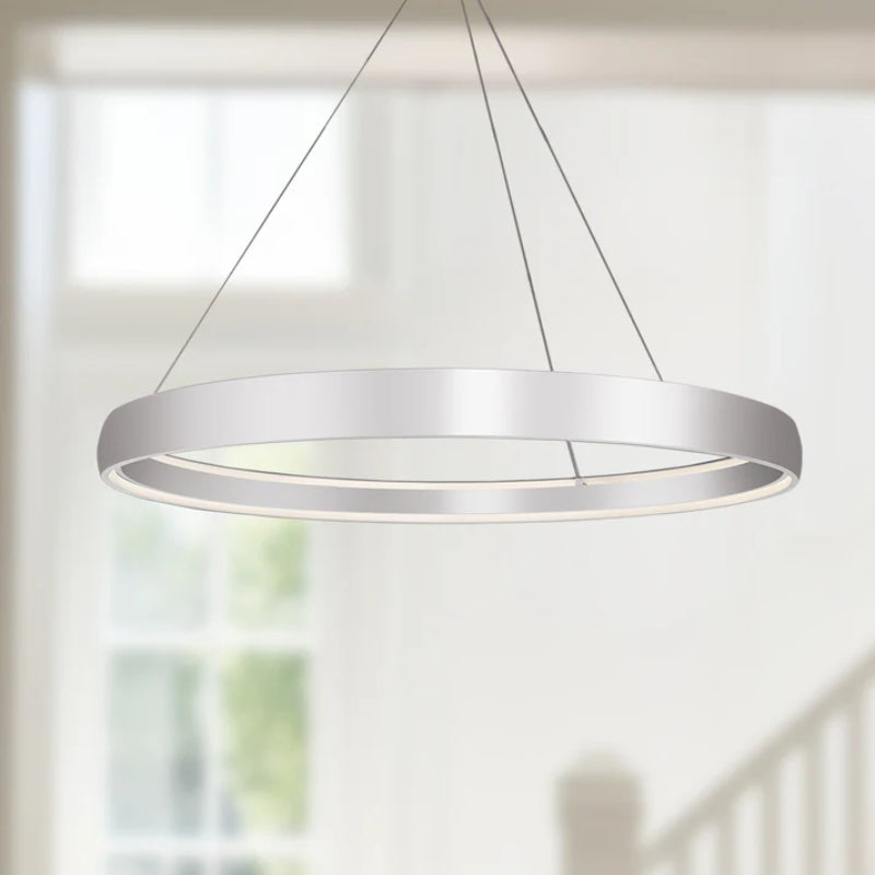 Kuzco PD22753-UNV-010 Halo 1-lt 52" LED Pendant, 120-277V - Brushed Silver