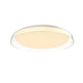 Kuzco FM43117 Hampton 1-lt 17" LED Flush Mount, 5CCT Selectable-Clear