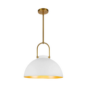 Alora Mood PD504016 Harper 1-lt 16" Pendant - White