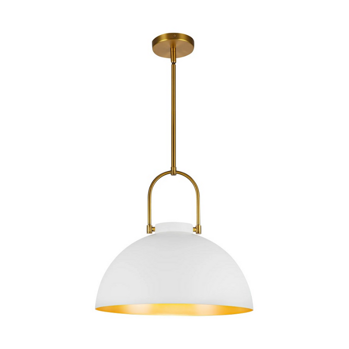 Alora Mood PD504016 Harper 1-lt 16" Pendant - White