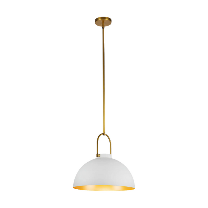 Alora Mood PD504016 Harper 1-lt 16" Pendant - White