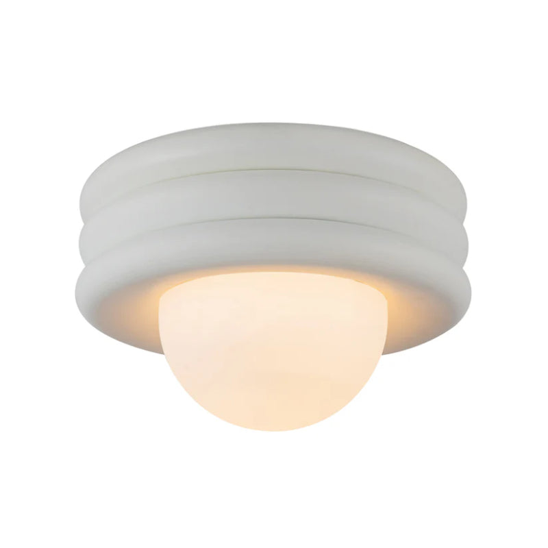 Alora Mood SF426012 Harvey 1-lt 12" Semi-Flush Mount - Antique White
