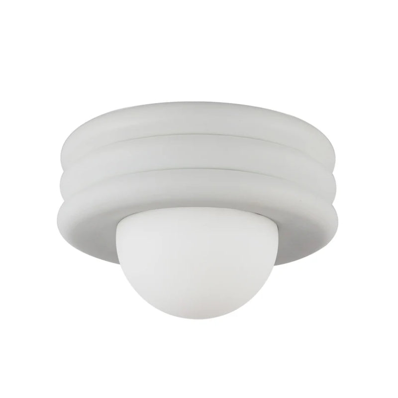 Alora Mood SF426012 Harvey 1-lt 12" Semi-Flush Mount - Antique White