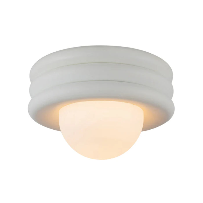 Alora Mood SF426012 Harvey 1-lt 12" Semi-Flush Mount - Antique White
